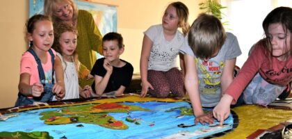 Warsztaty manualne – mapa świata