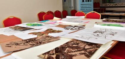 Zakończyłyśmy cykl warsztatów plastycznych z Alicją Wiślińską-Kornacką