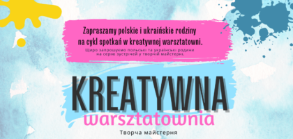 Kreatywna warsztatownia w świetlicy w Bysławiu