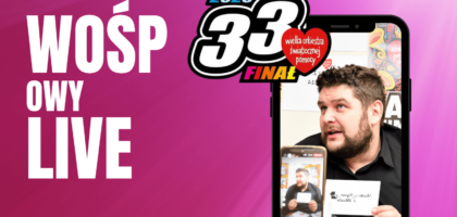 WOŚPowy LIVE już w czwartek 23.01.