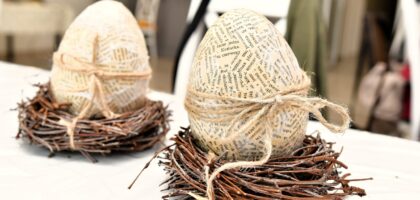 Warsztaty „Wielkanocne jajo!” w bibliotekach w Lubiewie i Bysławiu